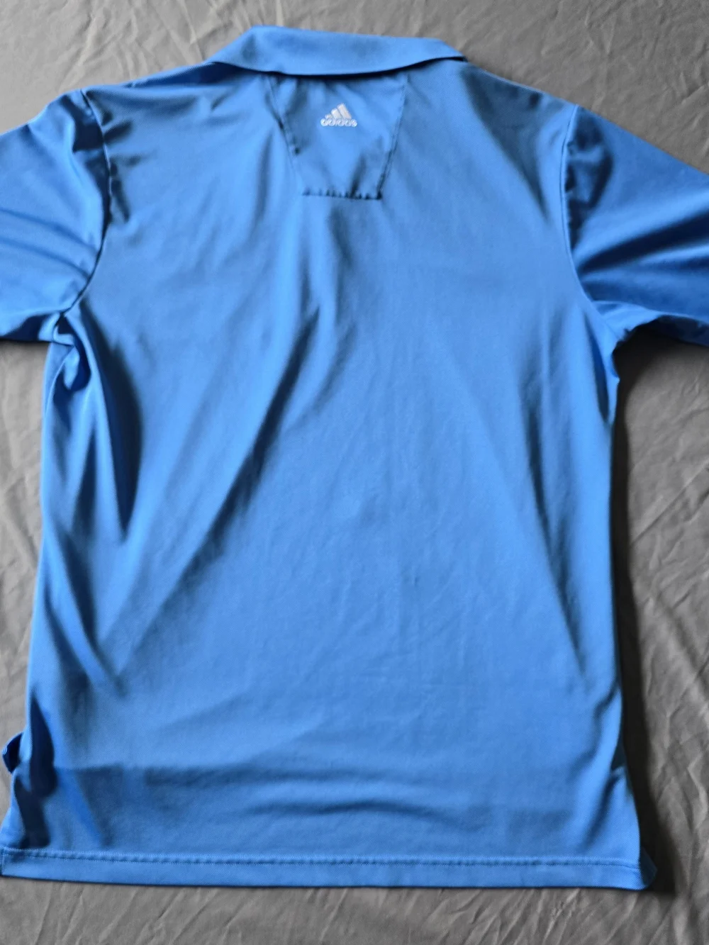 Adidas Climalite Men's Golf Polo Blue Chest Stripe Pocket